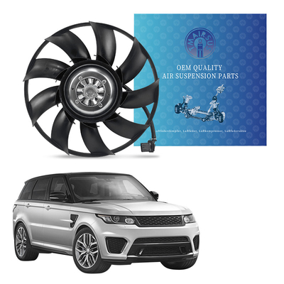 রেঞ্জ রোভার LR012644 LR112860 এর জন্য দক্ষ 12 ভোল্ট প্লাস্টিকের গাড়ি ইঞ্জিন কুলিং সিস্টেম ফ্যান